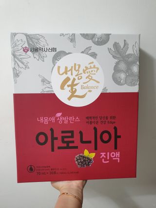 서울약사신협_내몸애생발란스아로니아_70ml x 30포 — 5점을 준 리뷰어가 2021년 7월 올린 사용 사진