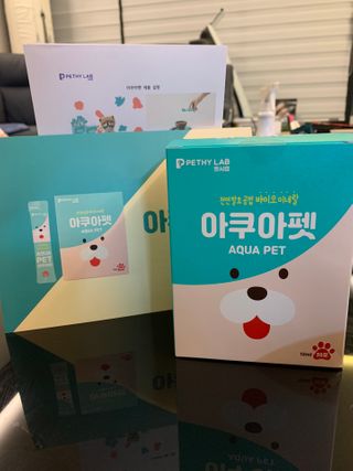 펫시랩 반려견용 액상 프리바이오틱스 아쿠아펫 — 5점을 준 리뷰어가 2021년 1월 올린 사용 사진