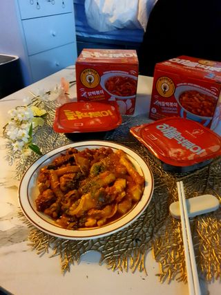 한성기업 무볼레 닭떡볶이+해물떡볶이 2종 세트 — 5점을 준 리뷰어가 2021년 10월 올린 사용 사진