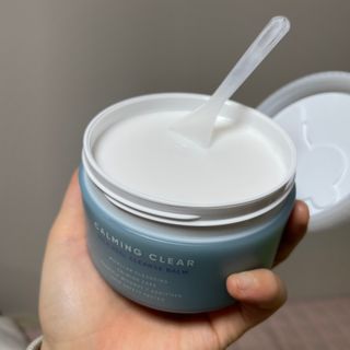 리더스코스메틱 리더스 카밍 클리어 밀크 필 클렌즈 밤 — 5점을 준 리뷰어가 2021년 2월 올린 사용 사진