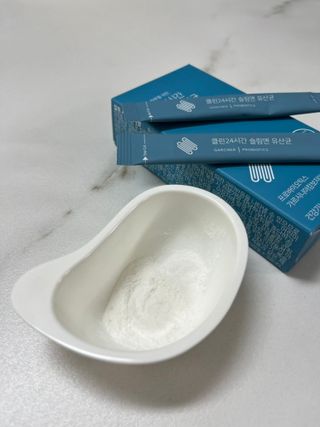 클린24시간 슬림앤유산균 1박스 (3.5g X 15포) — 3.5점을 준 리뷰어가 2023년 2월 올린 사용 사진