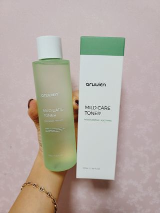 아르비엔 마일드케어 비건 수분진정토너 — 5점을 준 리뷰어가 2021년 1월 올린 사용 사진