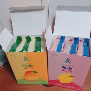 비타앤C 레몬맛, 망고맛 — 5점을 준 리뷰어가 2021년 4월 올린 사용 사진