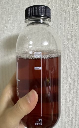 클린24시간 1BOX(5포) + 전용보틀(500ml) — 3점을 준 리뷰어가 2023년 1월 올린 사용 사진