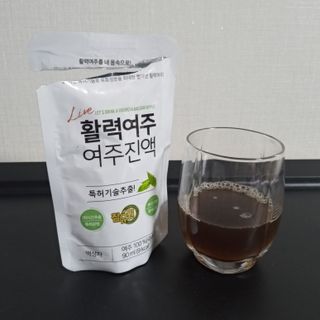 참유원 특허제조 활력 여주진액 여주즙 50포 — 5점을 준 리뷰어가 2022년 1월 올린 사용 사진