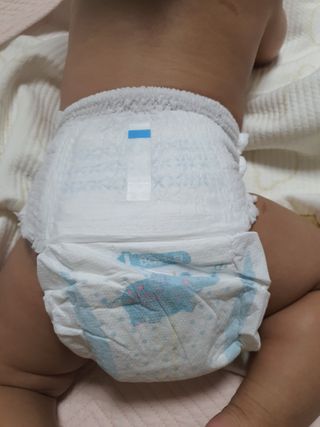오브맘 밤 프리미엄 아기 기저귀 팬티형 밴드형 — 5점을 준 리뷰어가 2020년 12월 올린 사용 사진