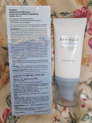 MF[스킨1004] 마다가스카르 센텔라 히알루-시카 워터핏 선세럼 50ml — 5점을 준 리뷰어가 2024년 5월 올린 사용 사진