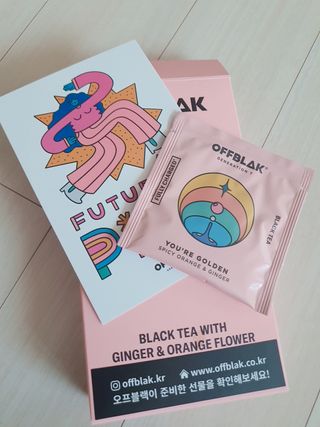[오프블랙] 아침을 상큼하게 시작하는 에너지티! 유아골든 블렌딩홍차 12T — 5점을 준 리뷰어가 2021년 11월 올린 사용 사진
