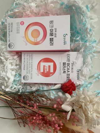 인디닥터 면역 생생 핑크 이뮨 젤리 + 타이탄 BCAA 프로틴 젤리스틱 — 4.5점을 준 리뷰어가 2022년 3월 올린 사용 사진