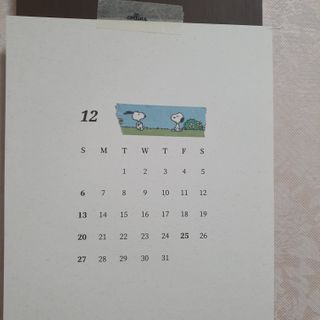 콜린스 2021 엽서 캘린더와 마스킹 테이프 3종 — 5점을 준 리뷰어가 2020년 12월 올린 사용 사진