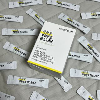 체인미 국화꽃 추출분말 에스오에스 곡류효소 과일채소 17종 혼합 분말 스틱 — 3.5점을 준 리뷰어가 2022년 1월 올린 사용 사진