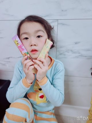 다나음 180도 칼슘젤리+아연면역젤리 — 5점을 준 리뷰어가 2022년 1월 올린 사용 사진
