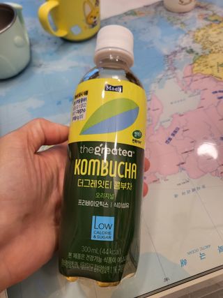 더그레잇티 콤부차 [매일유업] 더그레잇티 44kcal 콤부차 300ml *12개입 (오리지널 6개+베리리치 6개) — 5점을 준 리뷰어가 2023년 7월 올린 사용 사진