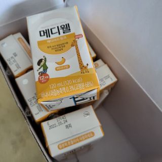 메디웰 페디아드링크 미니 바나나맛 — 5점을 준 리뷰어가 2022년 8월 올린 사용 사진
