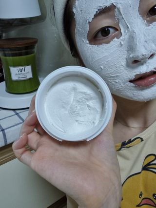 리더스코스메틱 리더스 밀크 스폰지 마스크 — 5점을 준 리뷰어가 2021년 9월 올린 사용 사진