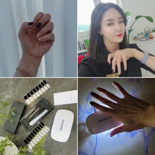 데싱디바 글레이즈 젤네일 시리얼 네일_4종 중 택 1 — 5점을 준 리뷰어가 2021년 9월 올린 사용 사진