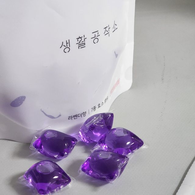 [쿠팡 / 생활공작소] 고농축 캡슐형 라벤더향 세탁세제 리뷰 사진