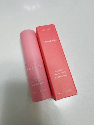 스킨큐어 산다화 카멜리아 안티 링클 멀티밤 — 5점을 준 리뷰어가 2022년 11월 올린 사용 사진