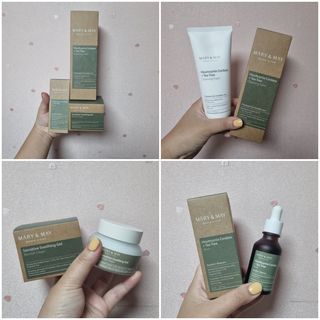 마리엔메이 센서티브 수딩 젤 크림 + 어성초 티트리 추출물 세럼 + 어성초 티트리 모공 클렌징 폼 — 5점을 준 리뷰어가 2021년 8월 올린 사용 사진