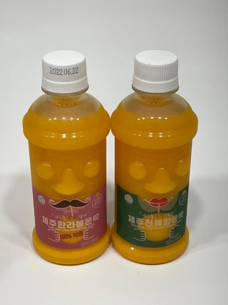 탐라원 제주의 맛, 몬딱주스 4종세트 - 한라봉몬딱주스, 천혜향몬딱주스, 청귤에이드, 당근몬딱주스 — 4점을 준 리뷰어가 2021년 7월 올린 사용 사진