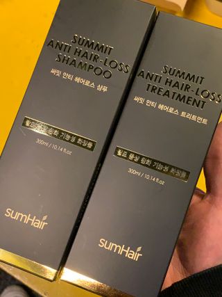 썸헤어 / SUMHAIR 썸헤어  써밋 안티 헤어로스 샴푸+트리트먼트 — 5점을 준 리뷰어가 2021년 6월 올린 사용 사진
