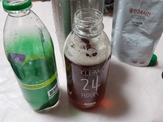 클린24시간 1BOX(5포) + 전용보틀(500ml) — 5점을 준 리뷰어가 2022년 10월 올린 사용 사진