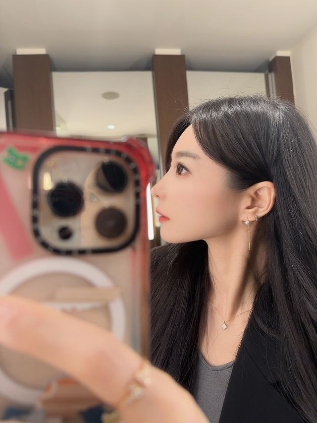 14k 디피티 스왈 진주 드롭 귀걸이 리뷰 사진