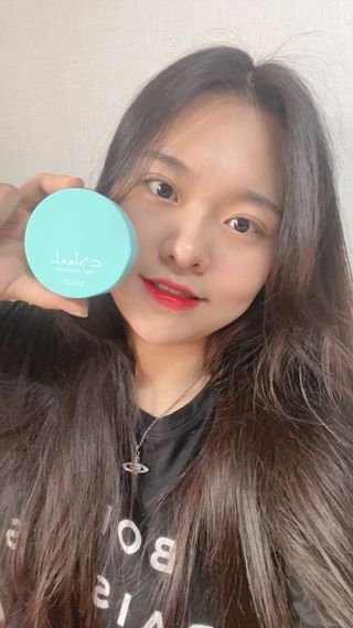 리즐리 씨슬릭 톤업 쿨링 쿠션 15g — 5점을 준 리뷰어가 2021년 7월 올린 사용 사진