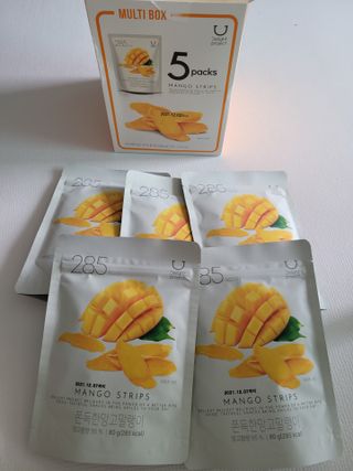 딜라이트 프로젝트 쫀득한 망고말랭이 5입 기획상품 — 5점을 준 리뷰어가 2021년 7월 올린 사용 사진