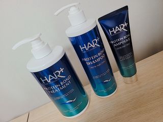 헤어플러스 단백질탈모샴푸 500ml+단백질본드앰플 145ml — 5점을 준 리뷰어가 2021년 3월 올린 사용 사진