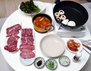 화룽 프리미엄 소고기 와규 mb9고마블 눈꽃살+부채살+등심 선물세트 — 5점을 준 리뷰어가 2022년 5월 올린 사용 사진