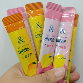 비타앤C 레몬맛, 망고맛 — 5점을 준 리뷰어가 2021년 6월 올린 사용 사진