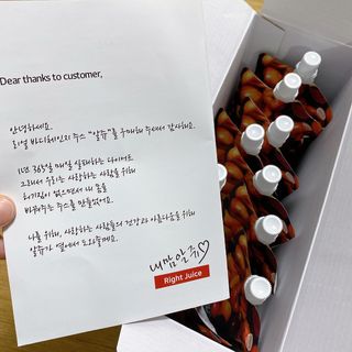 알쥬 리얼바디체인지 ABC주스 — 5점을 준 리뷰어가 2022년 8월 올린 사용 사진