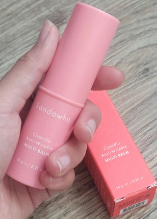 스킨큐어 산다화 카멜리아 안티 링클 멀티밤 — 4.5점을 준 리뷰어가 2022년 11월 올린 사용 사진