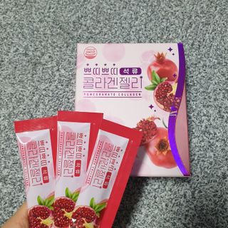 헬스업_쁘띠쁘띠석류콜라겐젤리_20g x 14포 — 4점을 준 리뷰어가 2021년 2월 올린 사용 사진