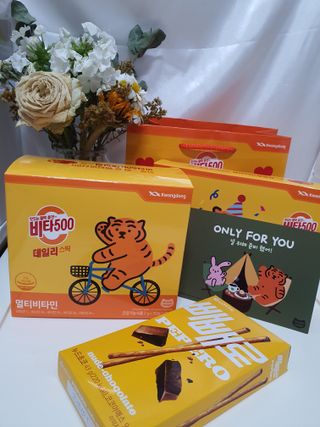 광동생활건강 [광동] 비타500데일리스틱  ★빼빼로데이★ 30포+70포+ 뚱랑이스티커+빼빼로+쇼핑백 — 5점을 준 리뷰어가 2022년 11월 올린 사용 사진