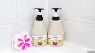 [과일나라] 피부가 마시는 커피우유 바디클렌저&바디로션 — 5점을 준 리뷰어가 2022년 3월 올린 사용 사진
