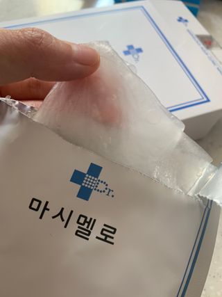 닥터마시멜로 닥터마스멜로 마블러스 아쿠아 클리닉 마스크 — 4.5점을 준 리뷰어가 2021년 7월 올린 사용 사진