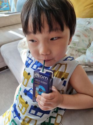 이롬 erom 닥터스 프로틴 골드 — 5점을 준 리뷰어가 2021년 4월 올린 사용 사진