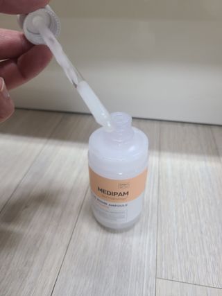 [메디팜] 대용량 바이옴 미백 비타민 앰플 — 5점을 준 리뷰어가 2022년 2월 올린 사용 사진