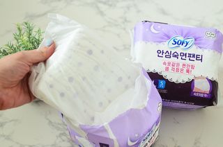 LG유니참 쏘피SOFY [SOFY] 안심숙면팬티 리뉴얼 — 5점을 준 리뷰어가 2021년 3월 올린 사용 사진