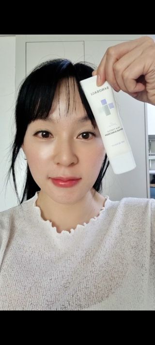 바노바기 코스메틱 바노바기 밀크씨슬 리페어 시카 선스크린 플러스 50ml — 5점을 준 리뷰어가 2023년 4월 올린 사용 사진