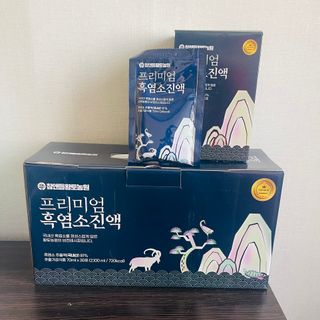 참앤들황토농원 국내산 흑염소를 정성스럽게 담은, 프리미엄 흑염소 진액 70ml x 30포 1박스 — 4.5점을 준 리뷰어가 2023년 1월 올린 사용 사진