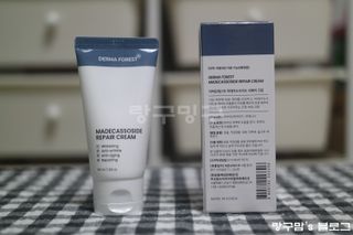 더마포레스트 마데카소사이드 리페어 크림 / 캐비아추출물 병풀추출물 시카케어 미백 주름개선 — 5점을 준 리뷰어가 2021년 7월 올린 사용 사진