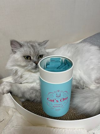 페페로니 잘 먹는 캣츄 - 원양선 참치 24개입 — 5점을 준 리뷰어가 2021년 7월 올린 사용 사진