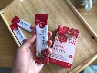 함초록 Rg+ 석류콜라겐젤리 — 5점을 준 리뷰어가 2021년 3월 올린 사용 사진