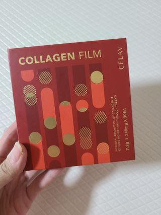 프리마인 귀족의 콜라겐, 92배 흡수율. 럭셔리 프리미엄 셀라브 콜라겐필름 30매 — 4점을 준 리뷰어가 2022년 5월 올린 사용 사진