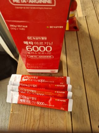 메타아르기닌 GC녹십자웰빙 메타 아르기닌 6000 플러스 오르니틴 — 5점을 준 리뷰어가 2022년 5월 올린 사용 사진
