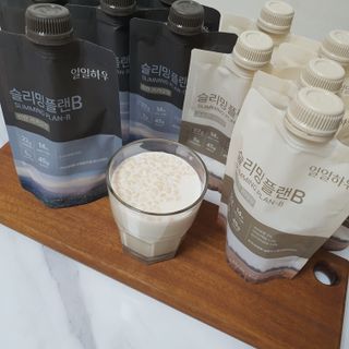 일일하우 슬리밍 플랜B 고소한 귀리맛, 진한 카카오맛 (체중조절식) — 5점을 준 리뷰어가 2023년 5월 올린 사용 사진