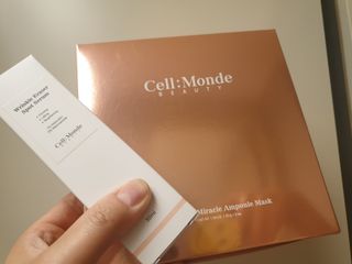 셀몽드 링클 이레이저 스팟 세럼 +핵산 미라클 앰플 마스크 — 4점을 준 리뷰어가 2022년 2월 올린 사용 사진